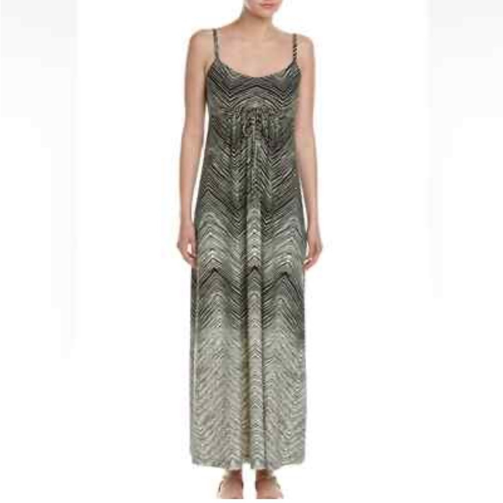 Tommy Bahama Maxi Dress Shelter Cove Black Chevron Island Dress Women’s XSmall